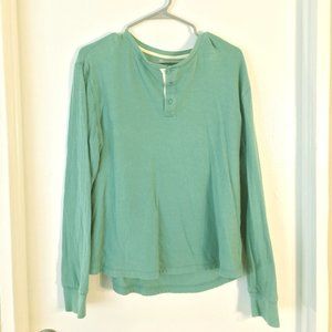 GAP Blue/Green Teal Long-sleeve Shirt